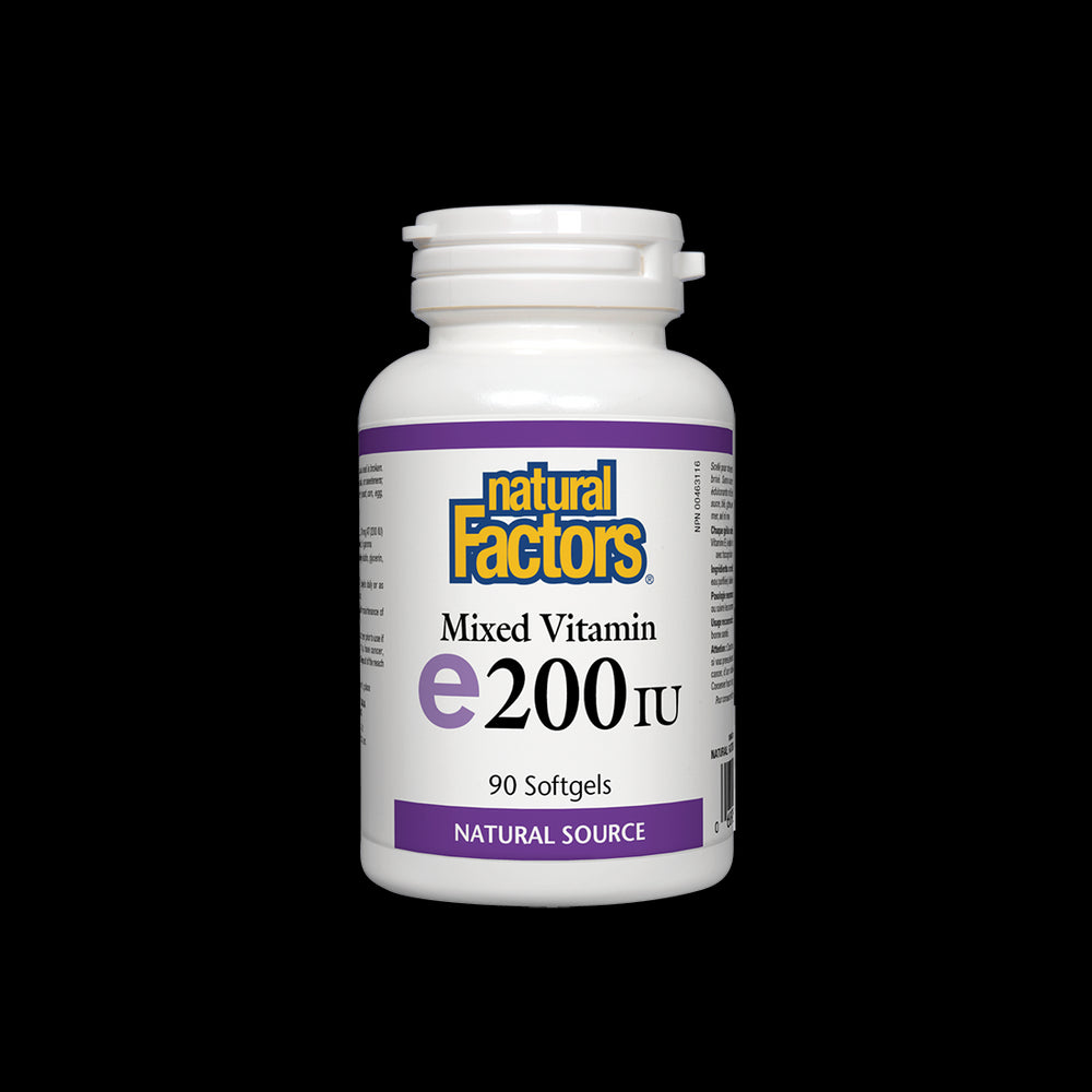 Vitamina E 200 IU Natural Source Tcoferolo - 90 Capsule