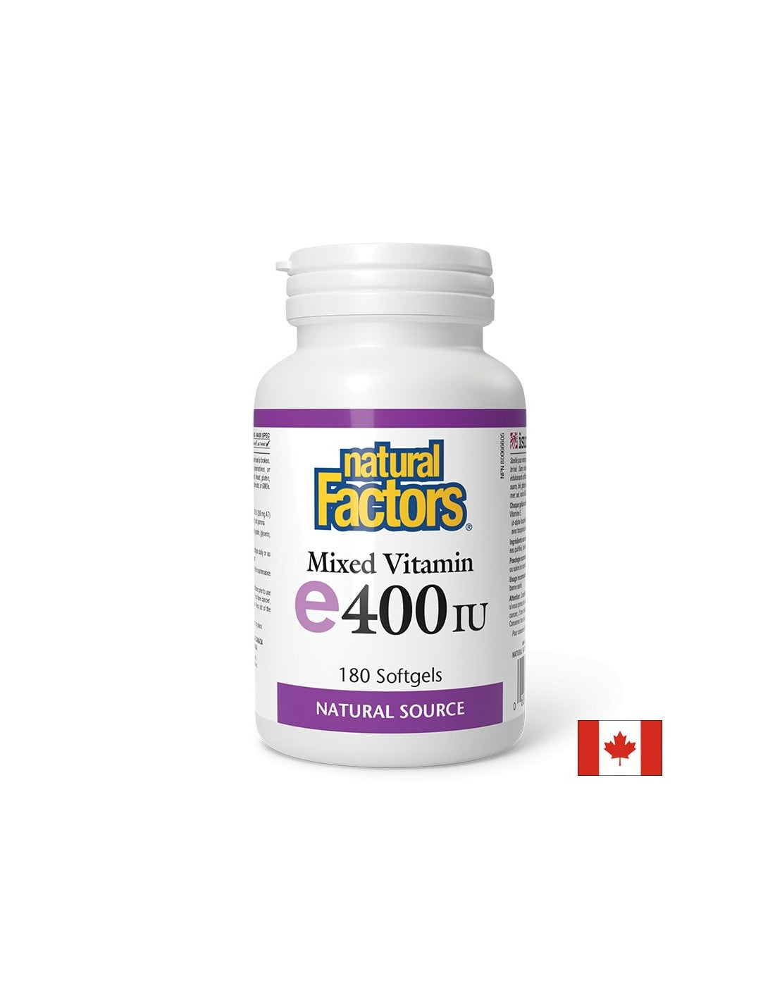 Vitamina E (miscela di tocoferolo) - antiossidante, 268 mg/400 UI <tc>Natural Factors</tc>