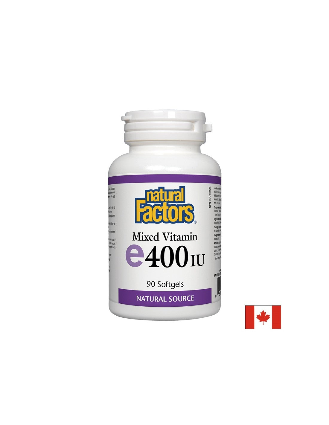 Vitamina E 400 IU · Fonte naturale 268 mg - 90 capsule gel