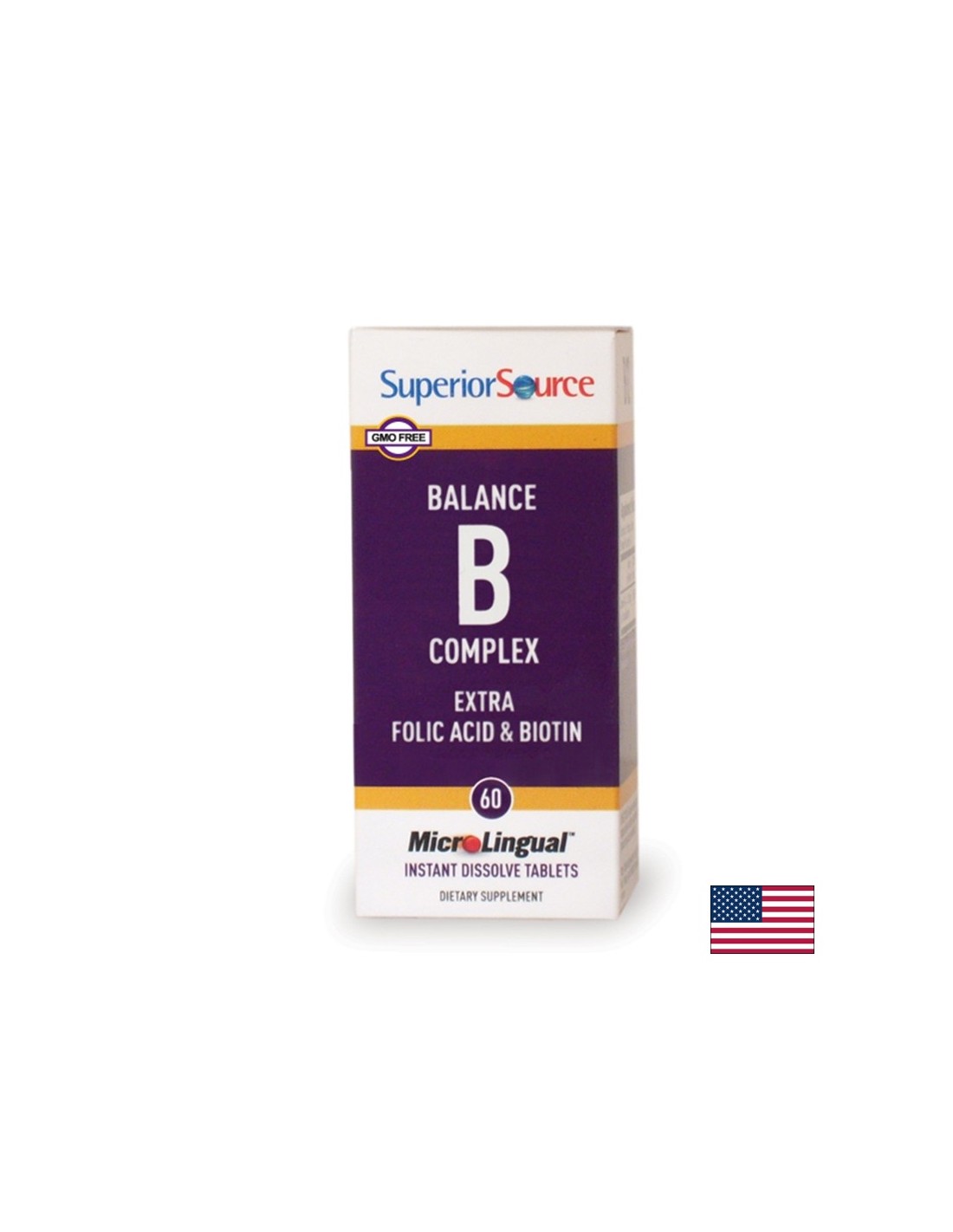 Complesso di vitamina B, 60 compresse sublinguali <tc>Superior Source</tc>