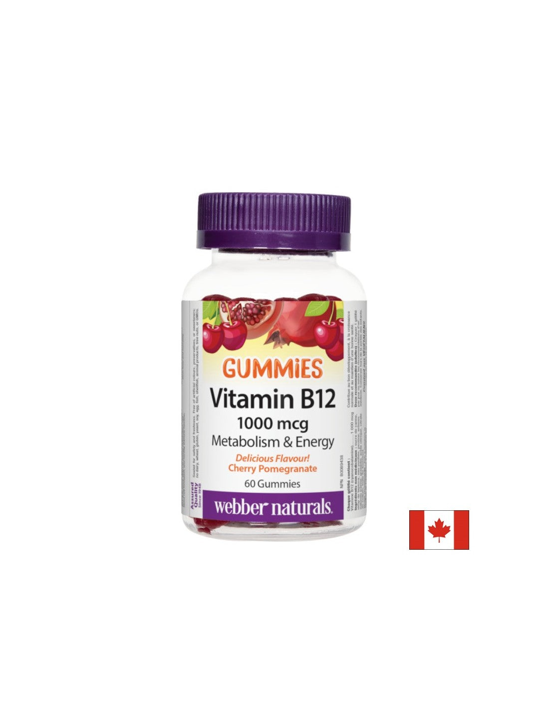 Per anemia e per supportare il sistema nervoso - Vitamina B12 1000 µg, 60 compresse di gelatina