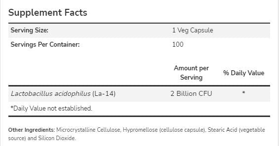 Acidophilus Due miliardi - 100 capsule