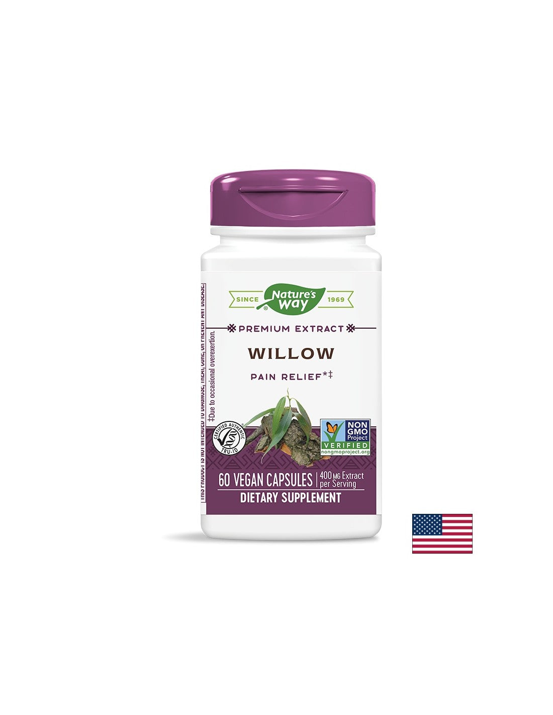 White Willow 400 mg - 60 capsule