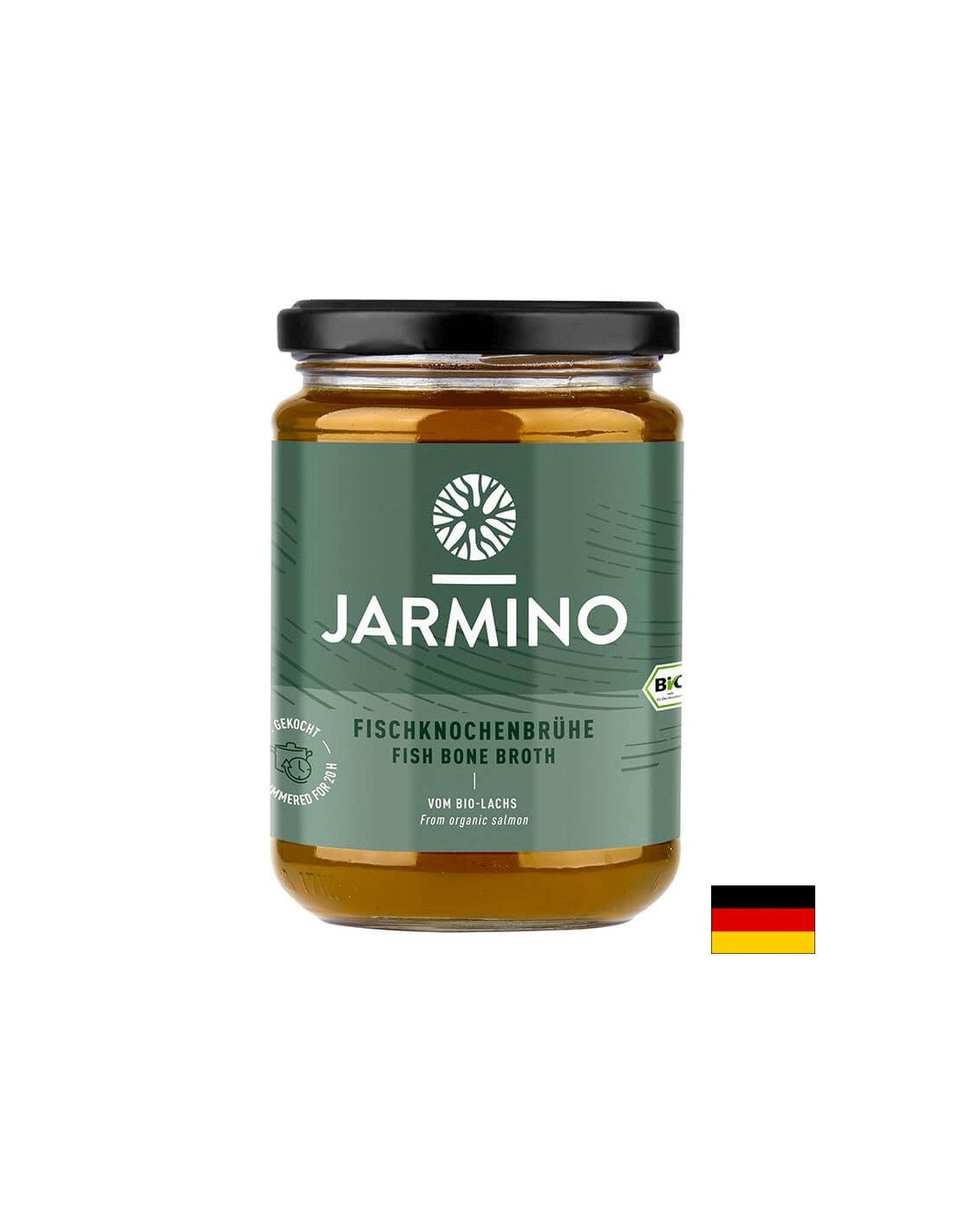 Fish bone broth BIO - (With spices, vegetables and rock salt), 350 ml - Nutra Best Europe