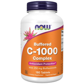 Vitamin C-1000 Complex - Buffered with 250 mg Bioflavonoids - 180 Tablets - Nutra Best Europe