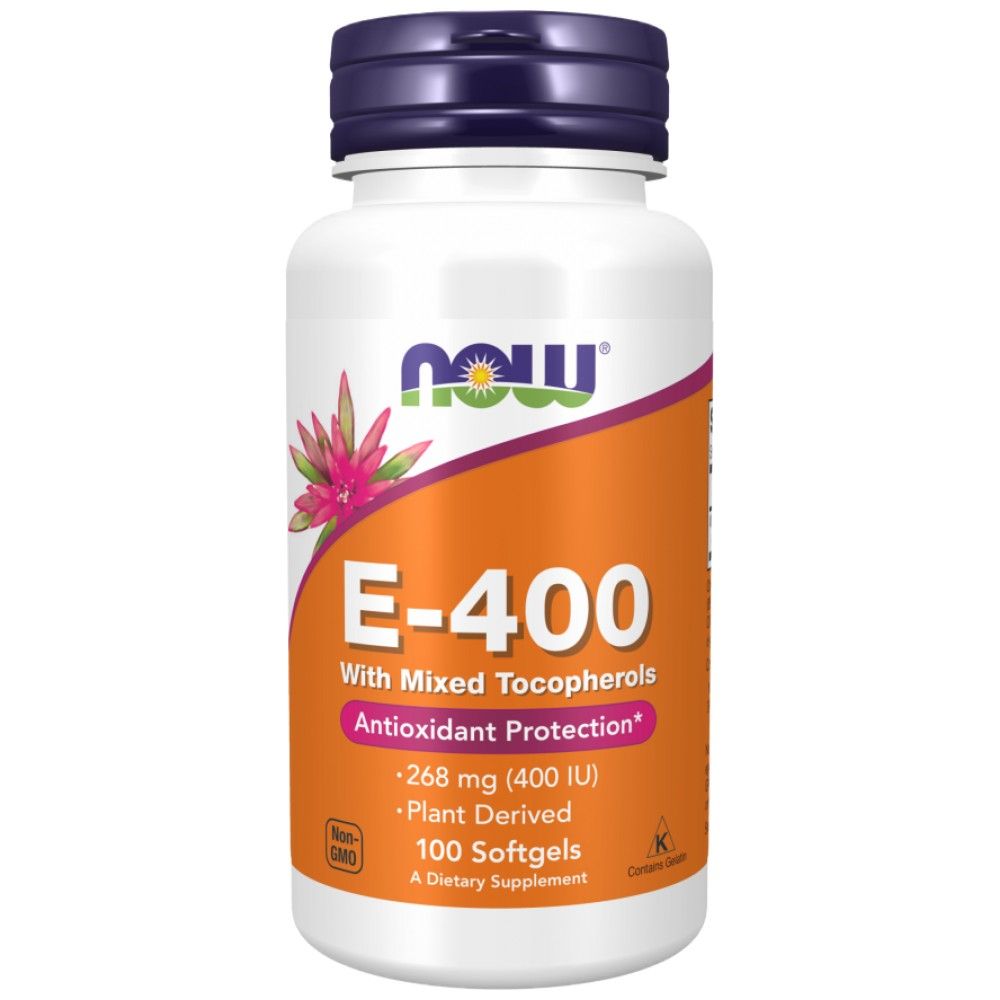 Vitamina E-400 IU D-Alpha-100 capsule gel