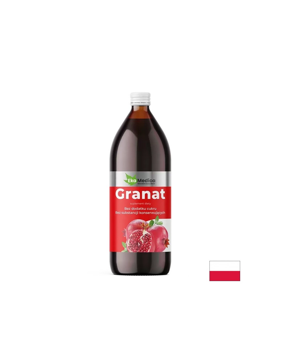 Succo di melograno con camu camu e vitamina C naturale - Tonico antiossidante ed energetico, 1 litro, 20 o 40 dosi