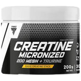Creatina micronizzata 200 mesh + taurina | Polvere monoidrata di creatina di alta qualità - 200 grammi