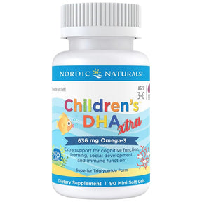 Children's DHA Xtra 636 mg - 90 Softgels - Nutra Best Europe