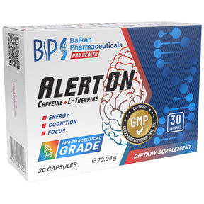 AlertON | Caffeine & Theanine - 30 capsules - Nutra Best Europe