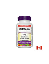 Per l'insonnia - Melatonina 1 mg, 90 compresse sublinguali <tc>Webber Naturals</tc>