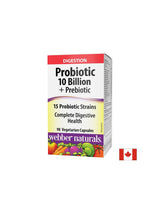 Probiotic 10 miliardi di probiotici attivi, formula 15 ceppi + Prebiotici, 90 capsule