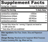 10 miliardi di Acidophilus & Complesso probiotico Bifidus/30 capsule.