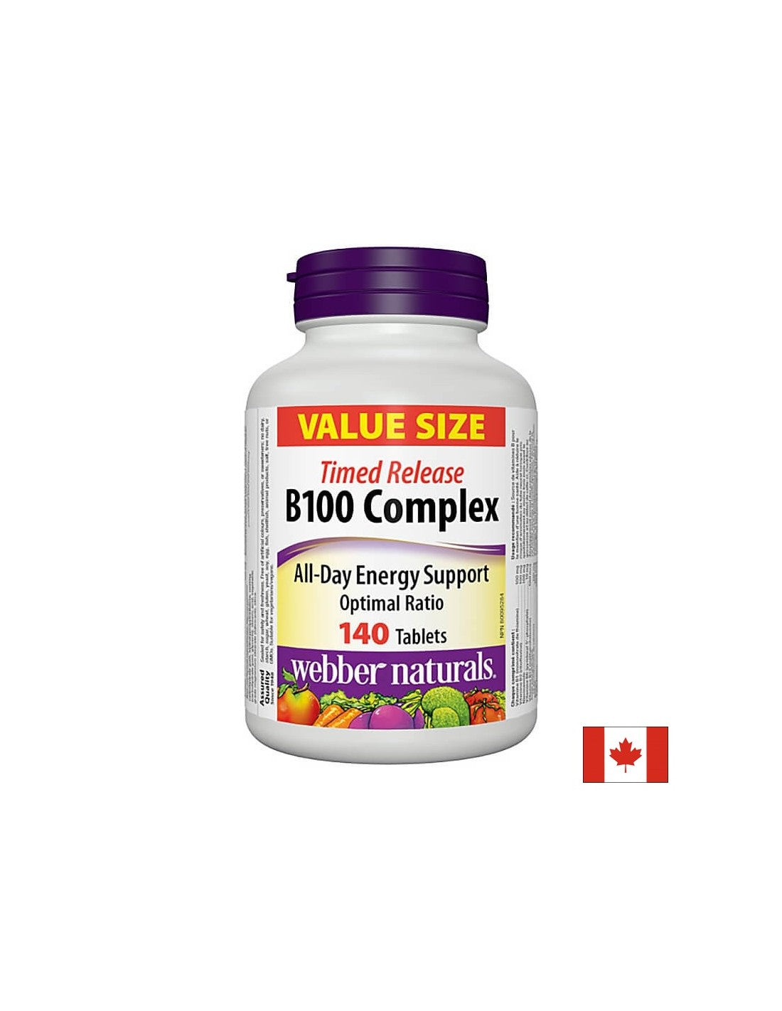 Metabolismo energetico, sistema nervoso, attività cardiaca - Complesso di vitamina B100, 140 compresse