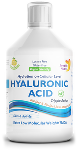 Acido Ialuronico liquido 100 mg - nutrimento a livello cellulare - 500 ml