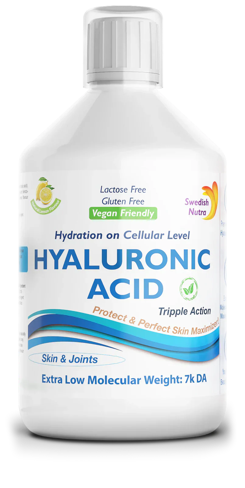 Acido Ialuronico liquido 100 mg - nutrimento a livello cellulare - 500 ml