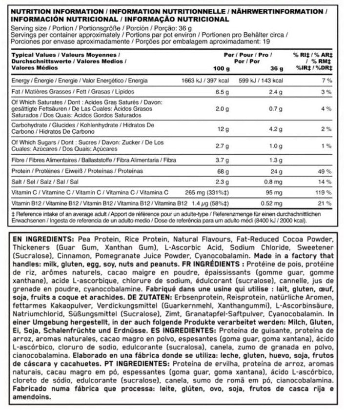 100% Vegetale Gold Standard - 0,684 kg