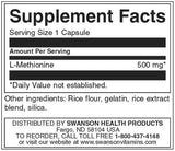L-metionina pura al 100% 500 mg - 30 capsule