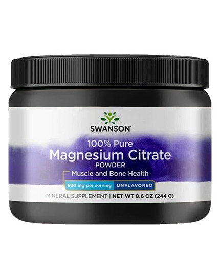 Polvere di citrato di magnesio puro al 100% - 227 grammi