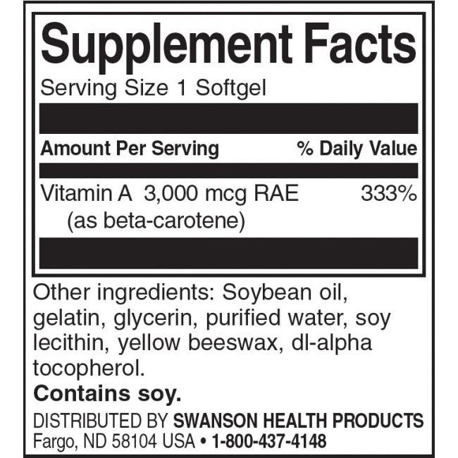 Beta-Carotene 10.000 UI - 100 Capsule gel
