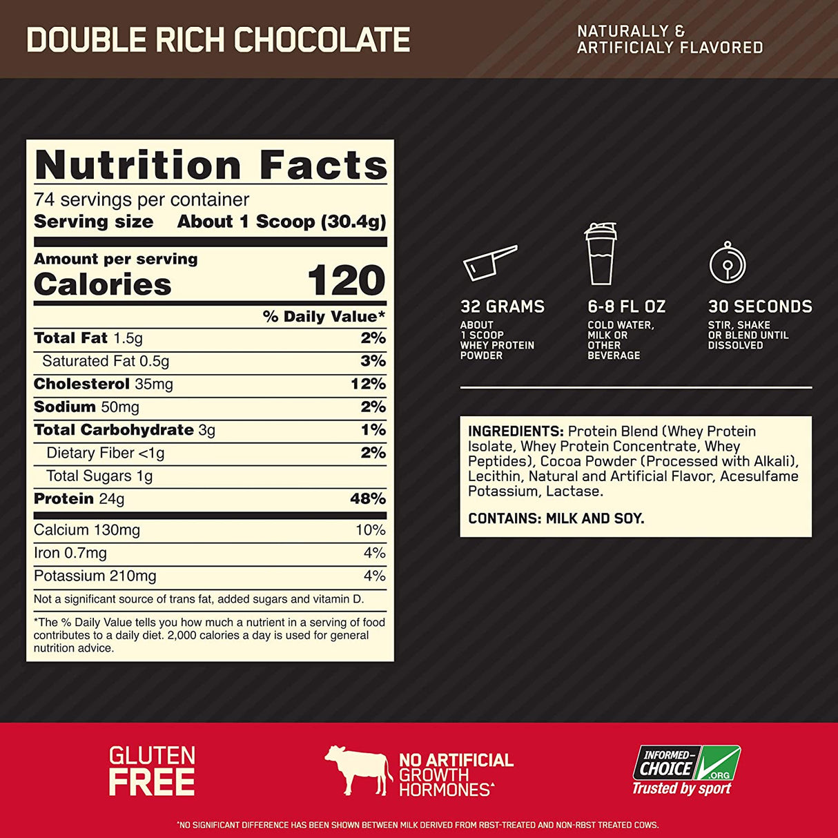 100% siero di latte Gold Standard - 2.272 kg