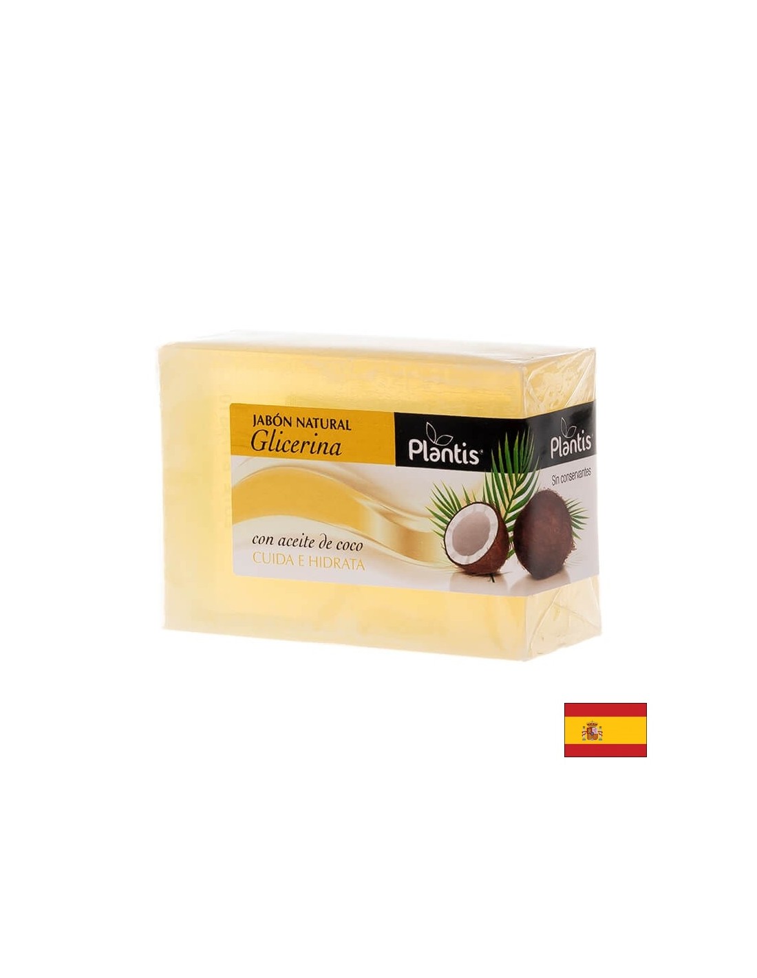 Sapone naturale alla glicerina con olio di cocco - Plantis®, 100 g