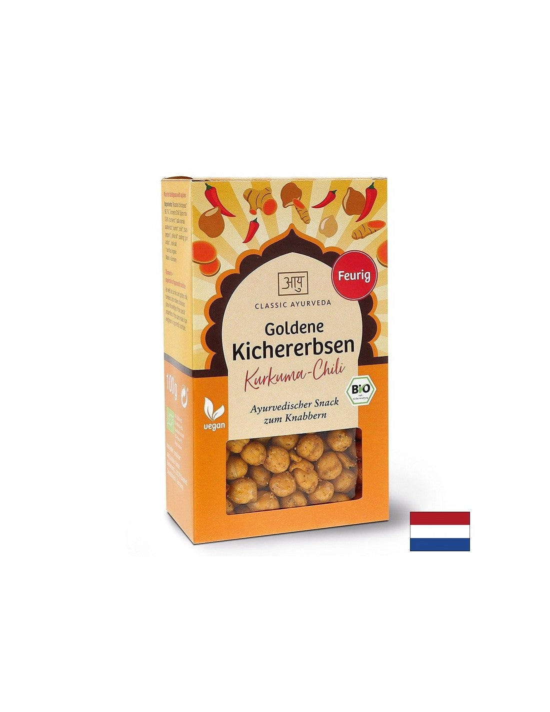 Ceci Arrostiti (con curcuma - peperoncino), Bio, 100 g