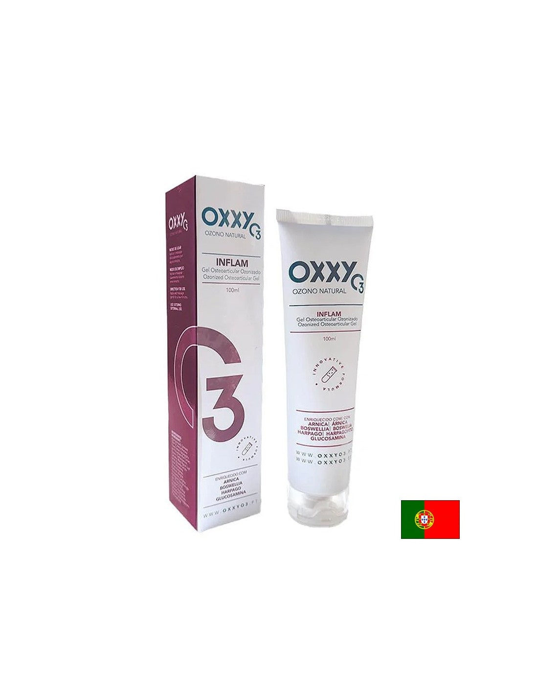 Gel massaggiante ozonizzante per il comfort e il rilassamento muscolare, 100 ml