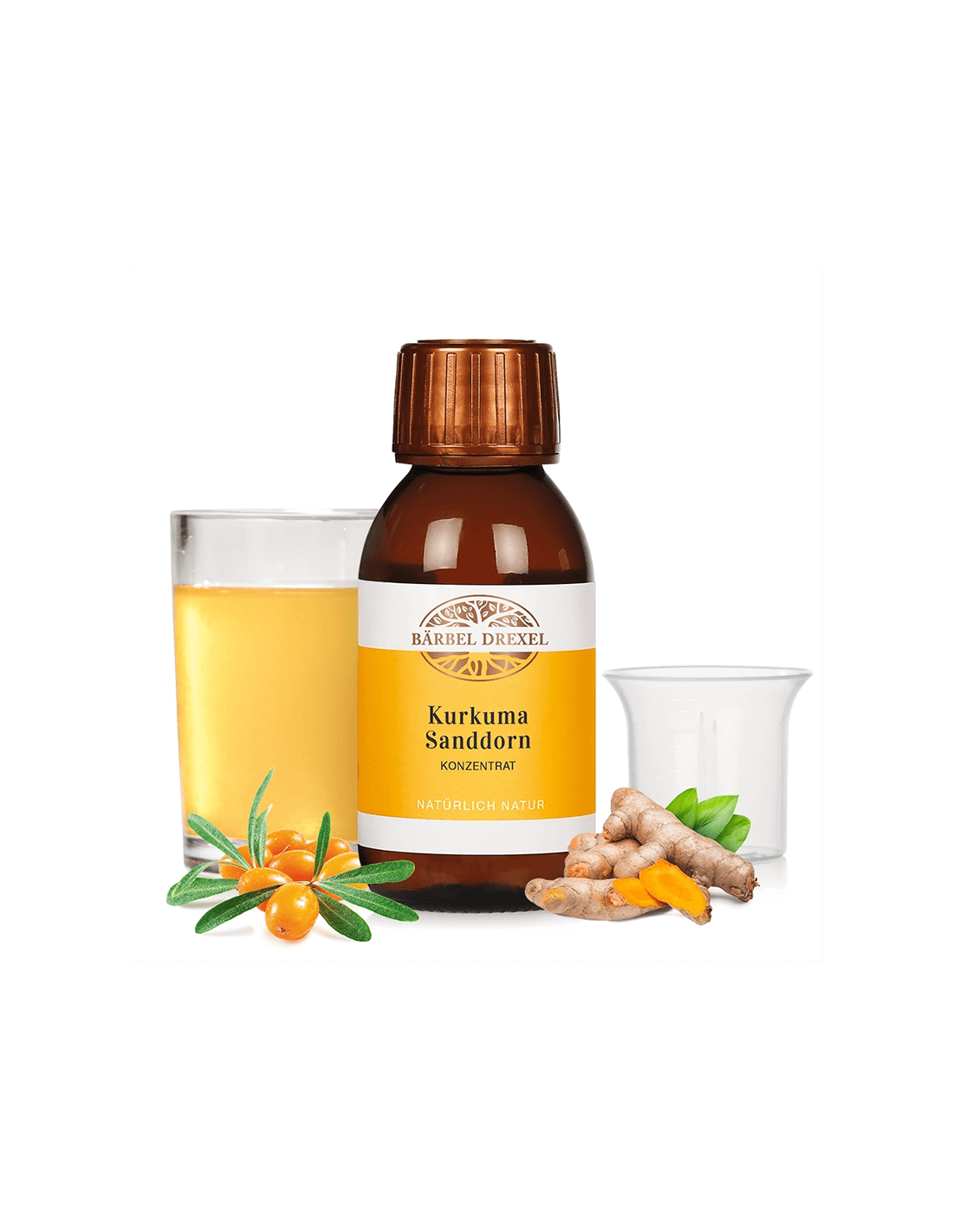 Curcuma con olivello spinoso e vitamina C - Forte immunità e bella pelle, 100 ml, concentrato