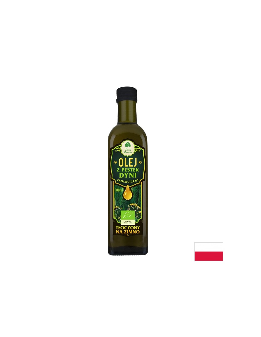 Olio di semi di zucca biologico, 100 ml