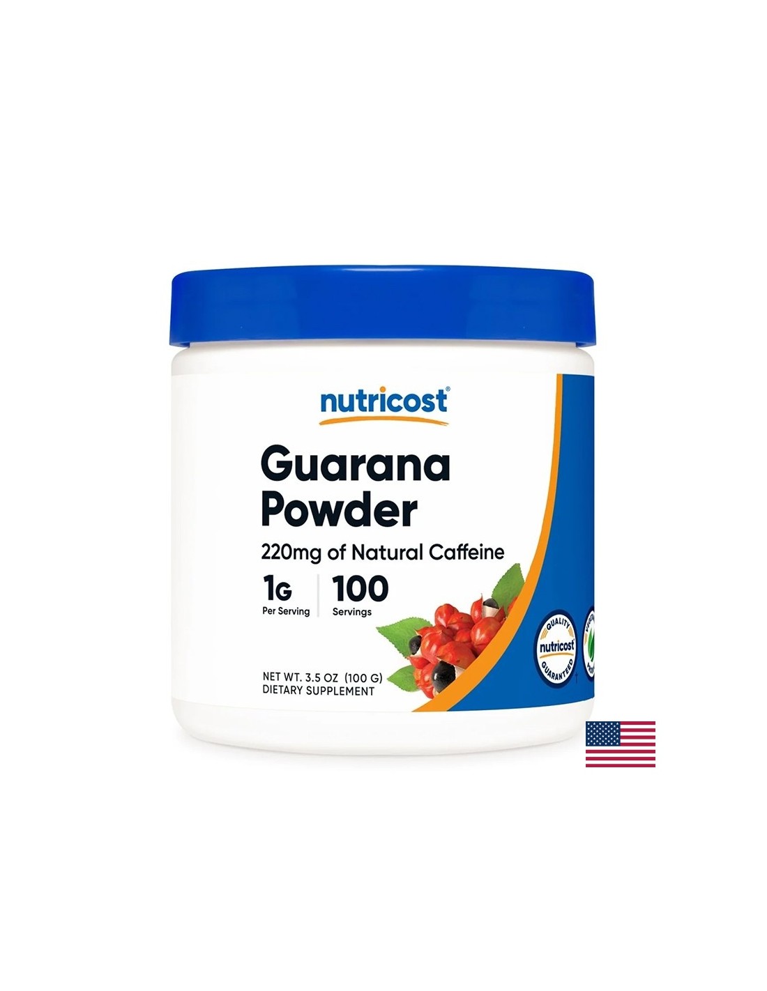 Riduzione del peso - Guaranà, 1000 mg x 100 g polvere