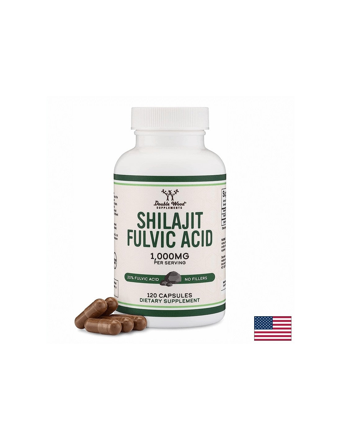 Immunità - Shilajit (Mumio), 1000 mg, 120 capsule <tc>Double Wood</tc>
