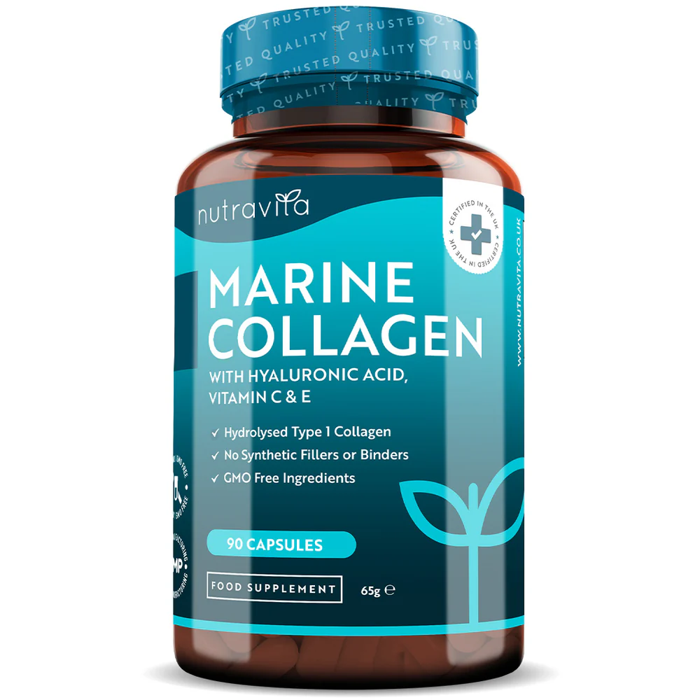 Collagene marino idrolizzato con acido ialuronico – 1000 mg