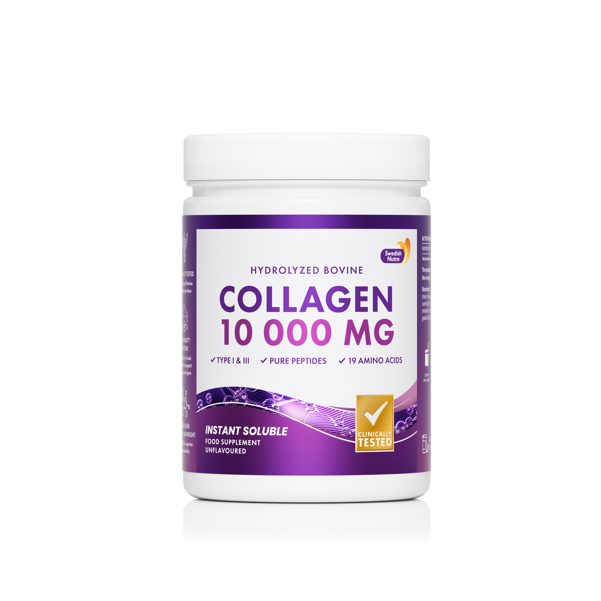 Polvere di collagene di manzo 10000 mg Peptide puro 300 g