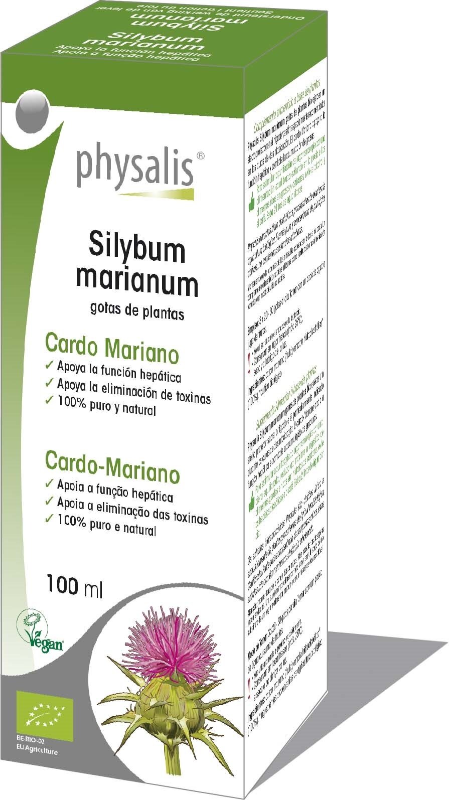 Gocce di cardo mariano Bio (tintura di erbe) 100ml - <tc>Physalis</tc>