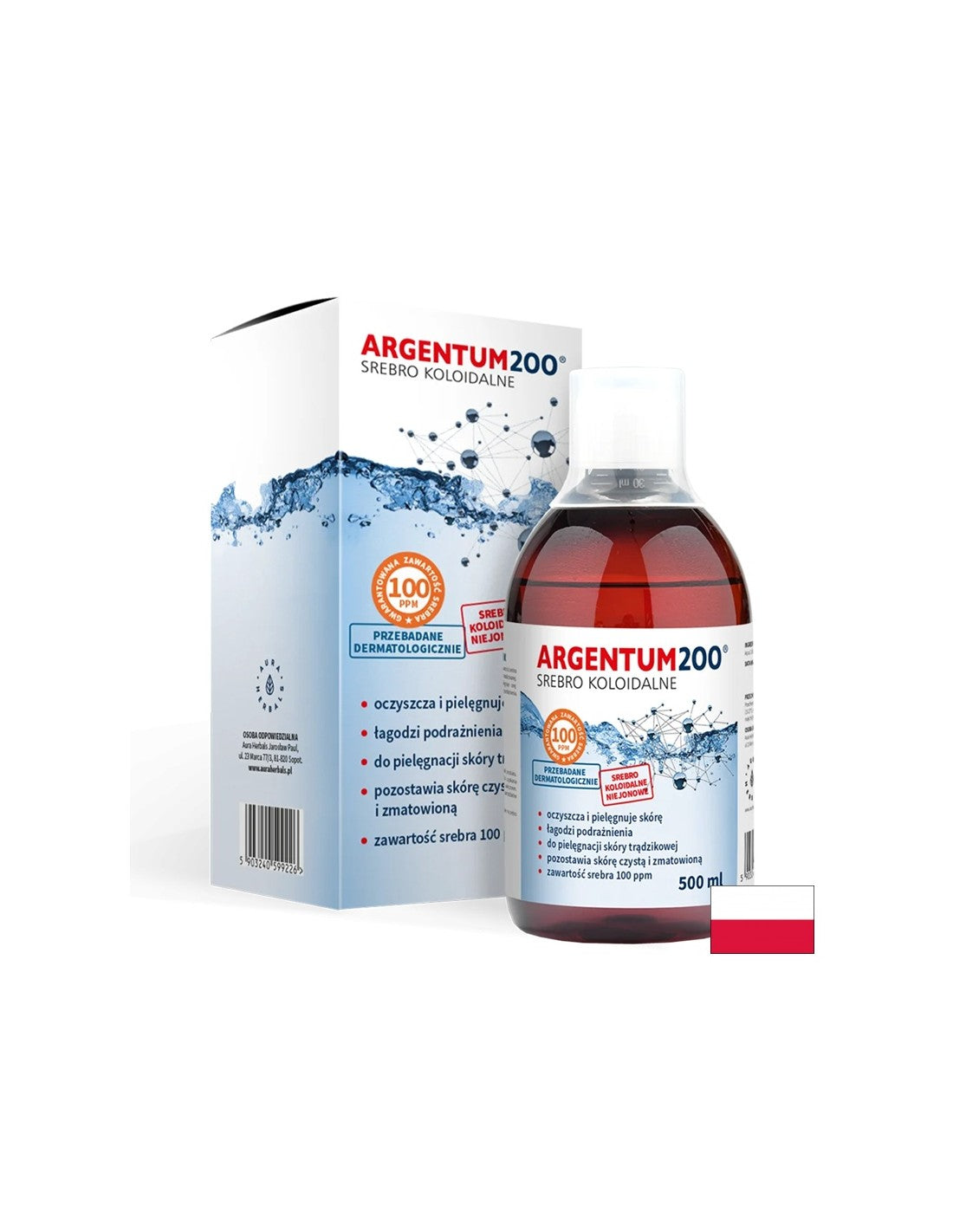 Argento colloidale - 100 ppm, 500 ml