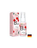 Spray B12/Vitamina B12 (Metilcobalamina)/Spray orale, 25 ml, 100% vegano <tc>Vegavero</tc>