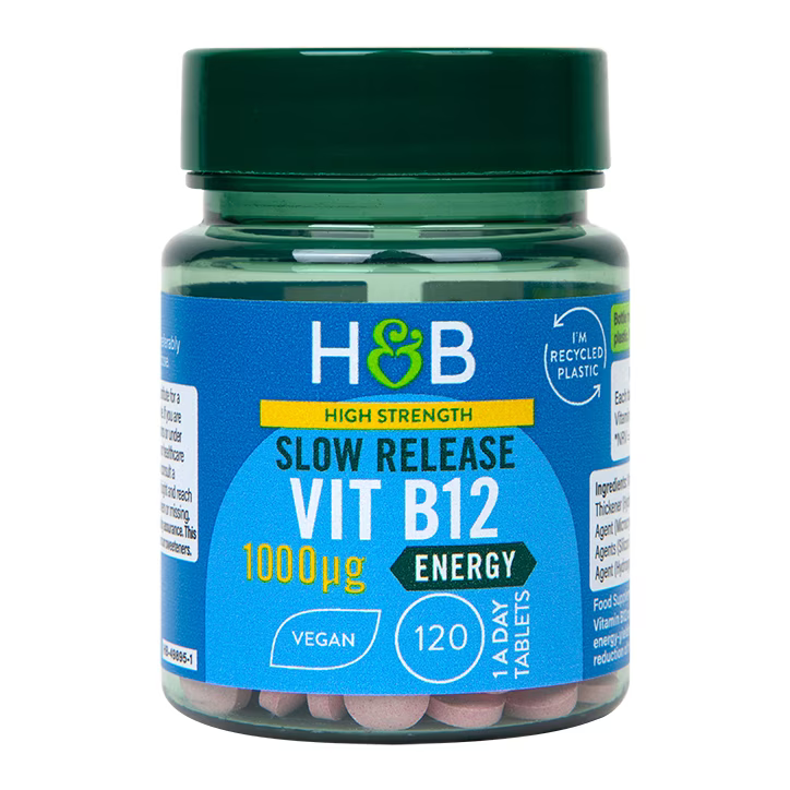 Vitamina B12 (Vitamina B12) 1000ug 120 compresse a rilascio ritardato OLANDA & BARRETT