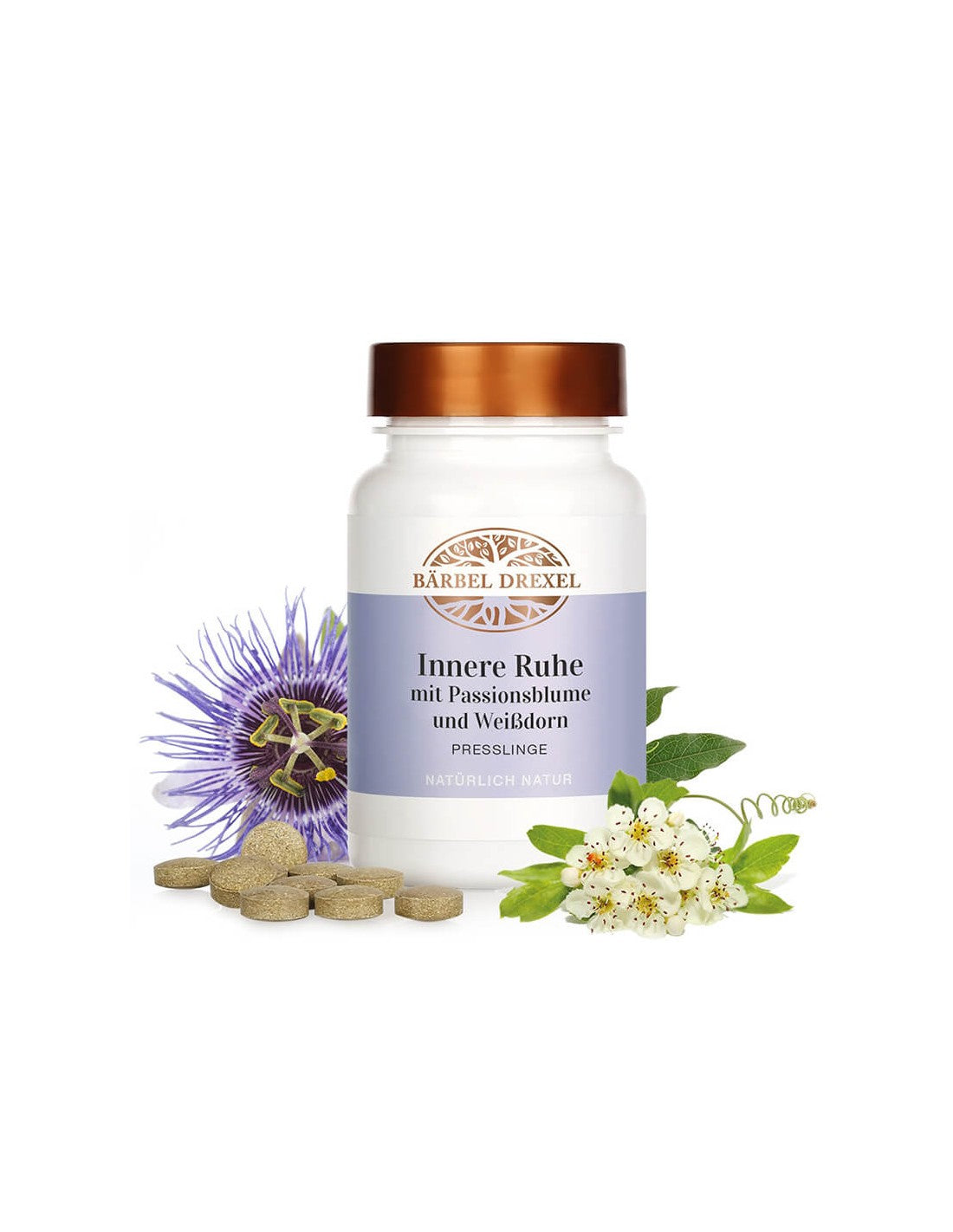 Formula antistress per la tranquillità - Con biancospino, passiflora e papavero della California, 120 compresse <tc>Bärbel Drexel</tc>