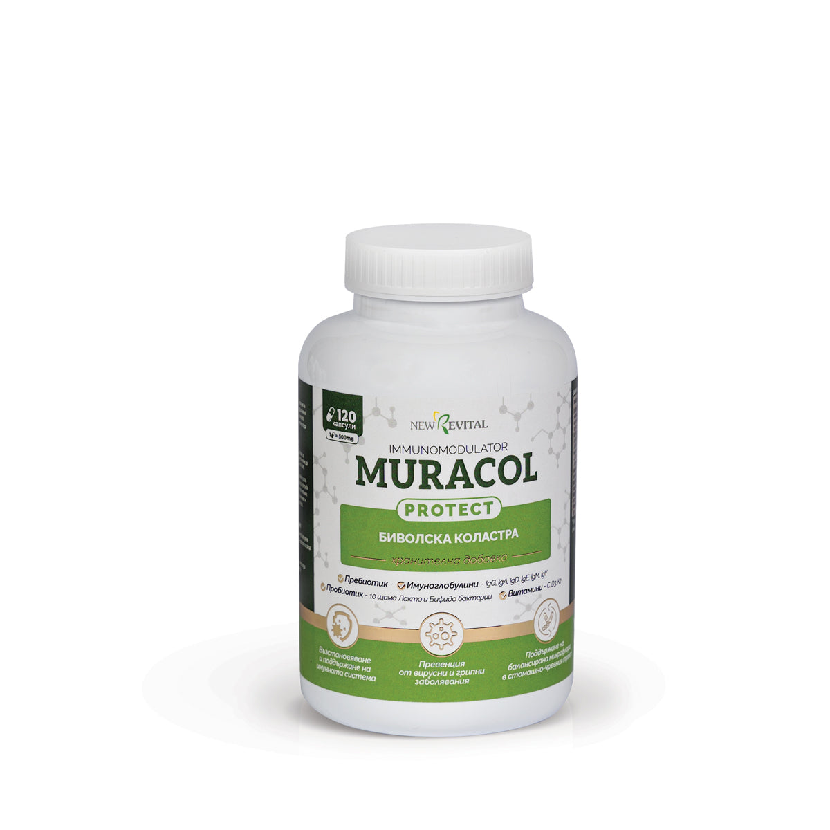 Colostro di bufalo liposomiale 120 capsule “<tc>Muracol</tc> Proteggere"