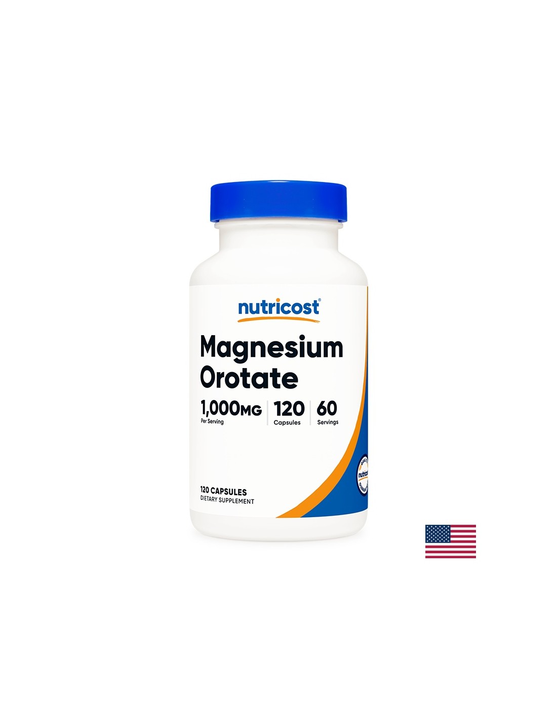 Sistema muscolare e cardiovascolare - Magnesio Orotato, 120 capsule <tc>Nutricost</tc>