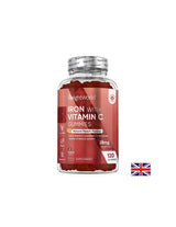 Anemia - Gomme Ferro + Vitamina C, 120 compresse gelatinose, gusto pesca