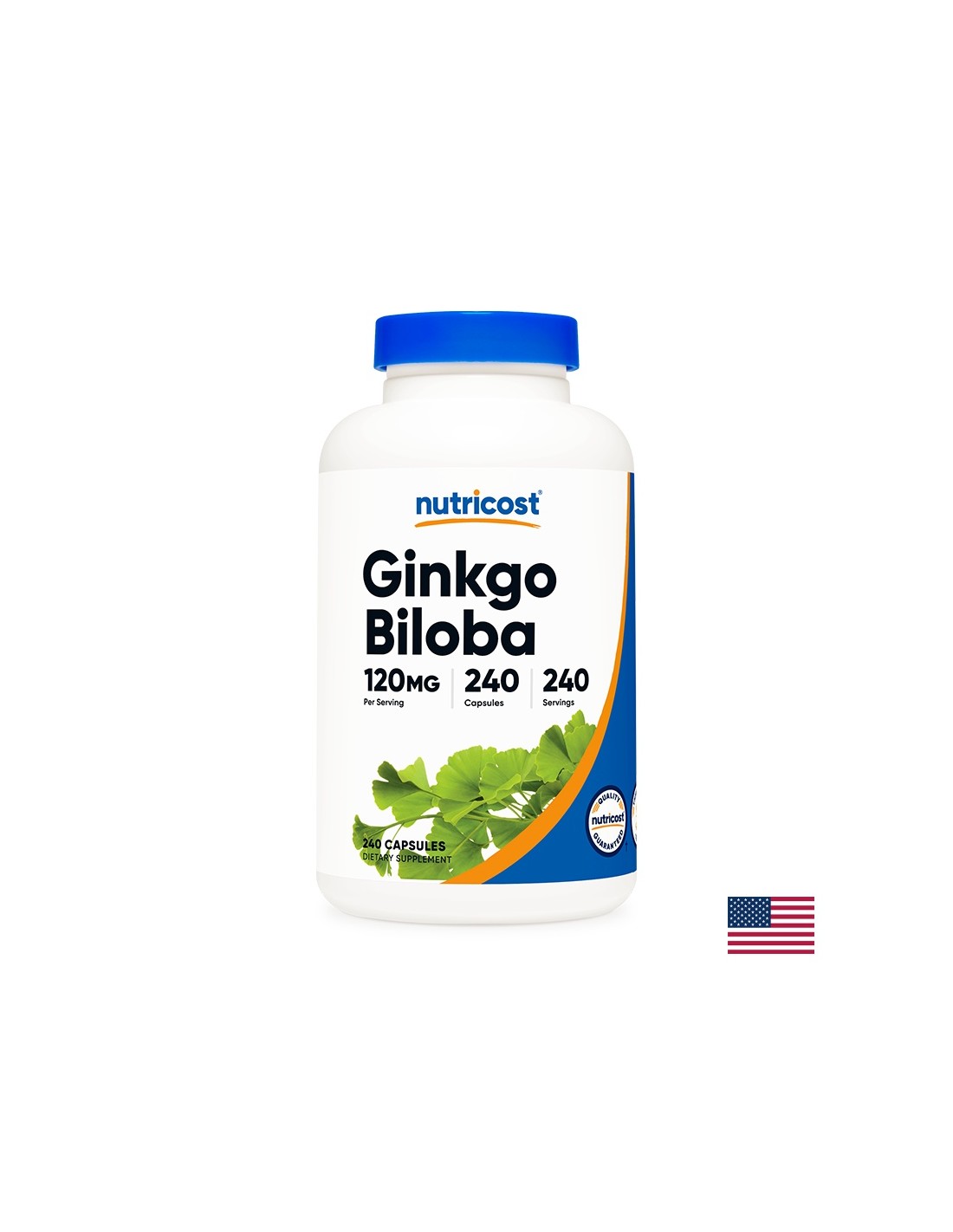 Memoria - Ginkgo Biloba, 120 mg/ 240 capsule <tc>Nutricost</tc>