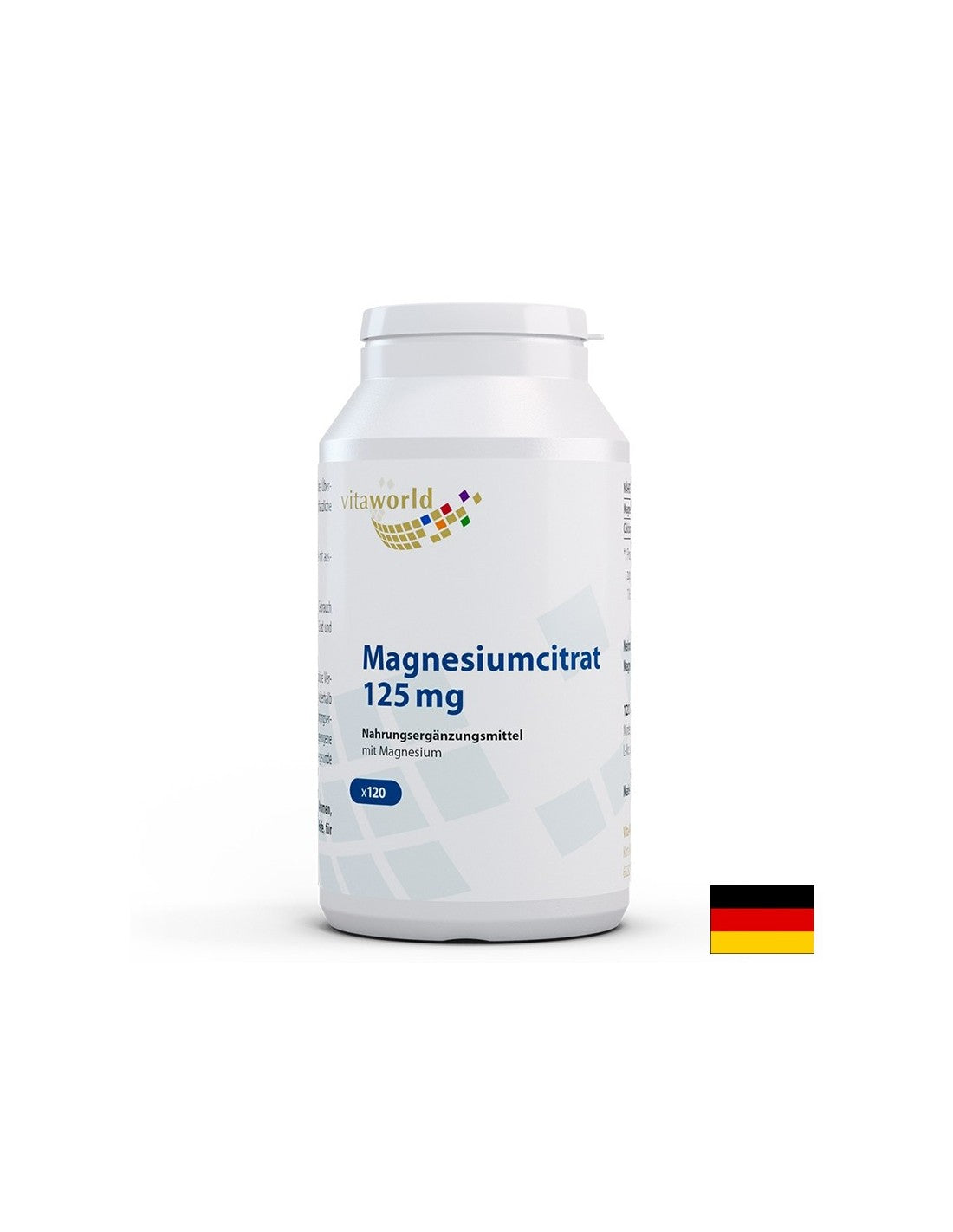 Sistema muscolare, cardiaco e nervoso - Magnesio (citrato), 125 mg (citrato) x 120 capsule