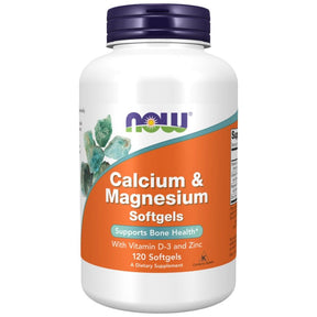 Calcium & Magnesium Softgels / with Vit D and Zinc - 120 Gel capsules - Nutra Best Europe