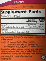 Vitamina A 25000 UI - 250 capsule gel