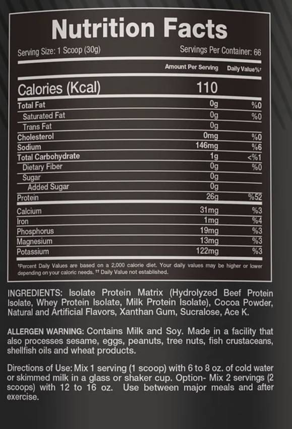 Matrice proteica isolata premium 1996 grammi
