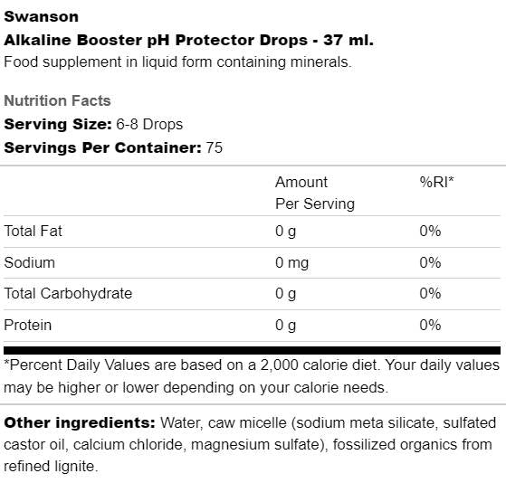 Il protettore del pH booster alcalino cade 37 ml
