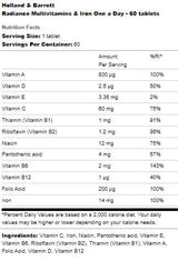 Radiance Multivitamins & Iron | Uno al giorno - 60 compresse