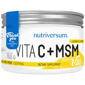 Vita C + MSM - 150 grams - Nutra Best Europe
